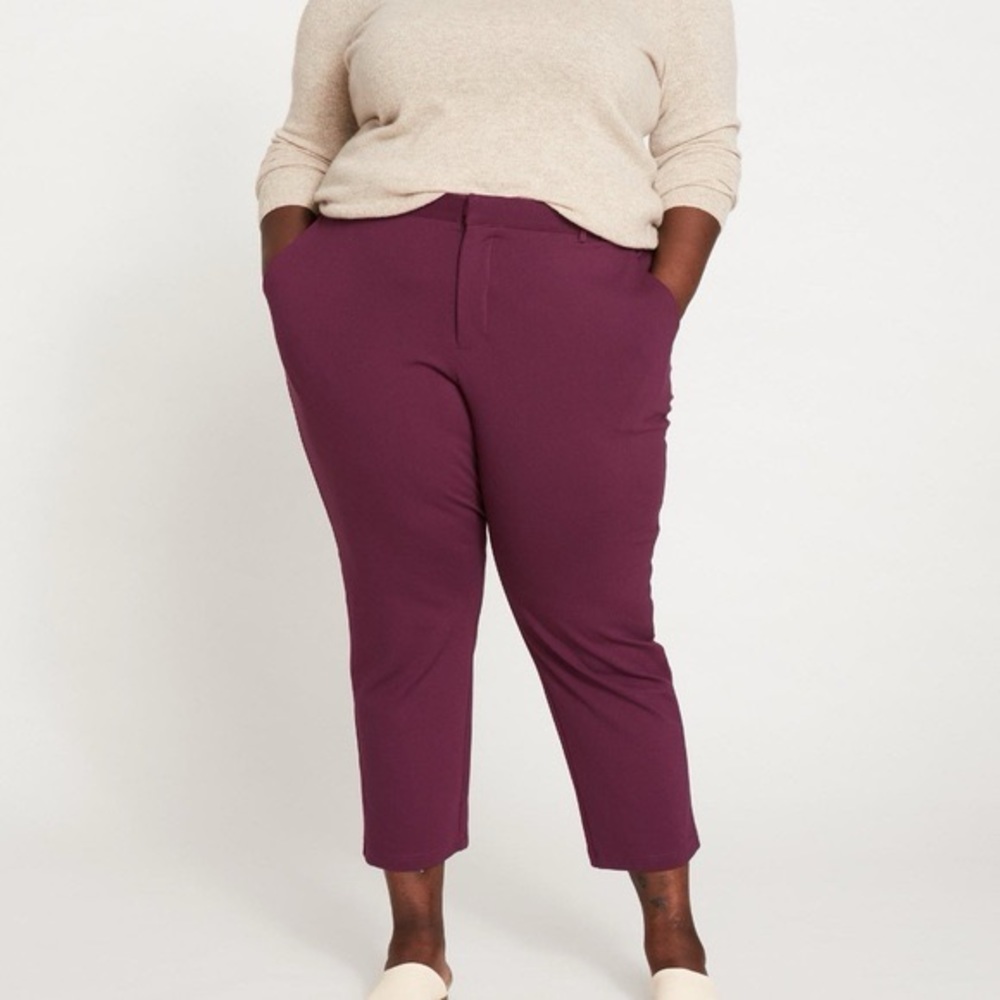 Universal Standard Plum Cigarette Pants | xl (US 26-28)